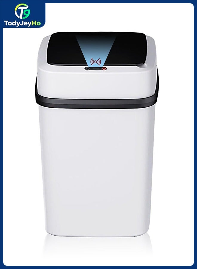تودي جي هو المنزل سلة القمامة,13 لتر تلقائي بلا لمس سلة القمامة الذكية مع الغطاء,استشعار الحركة سلة القمامة,سلة المطبخ,سلة القمامة الصغيرة للحمام, المكتب, غرفة المعيشة,, - Image 1