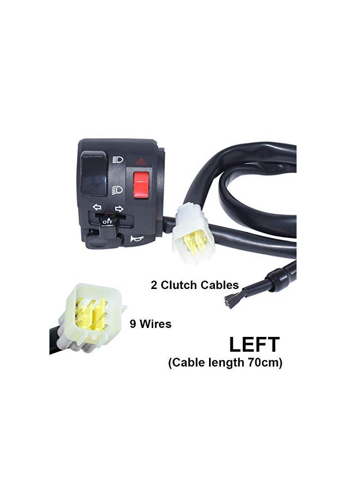 Feiteplus 7/8" 22mm ATV Motorcycle Handlebar Control Switches for Horn, Turn Signal, and Lights - Image 5