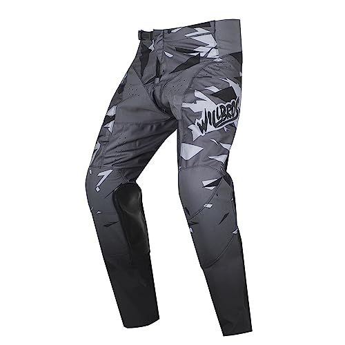 Willbros Motocross Pants Mens OffRoad Dirt Bike Riding MX Motorcycle Trousers Downhill BMX MTB Grey S30 - Image 1
