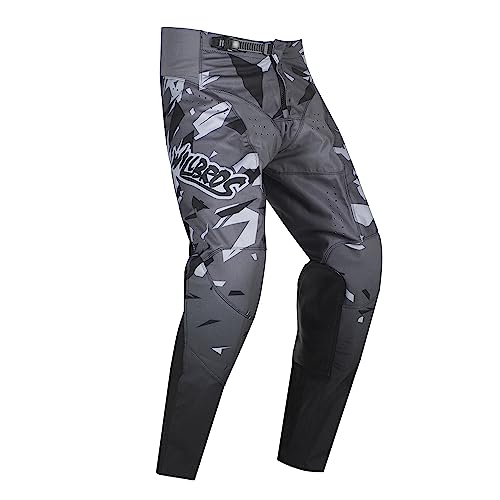 Willbros Motocross Pants Mens OffRoad Dirt Bike Riding MX Motorcycle Trousers Downhill BMX MTB Grey S30 - Image 3