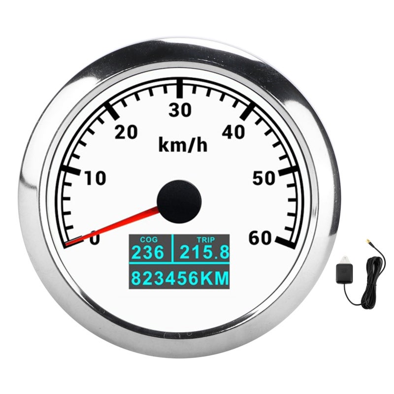 GPS Speedometer 85mm Universal - Digital Pointer Display - GPS Speed Gauge with Stepper Motor for Car Truck Boat - Image 1
