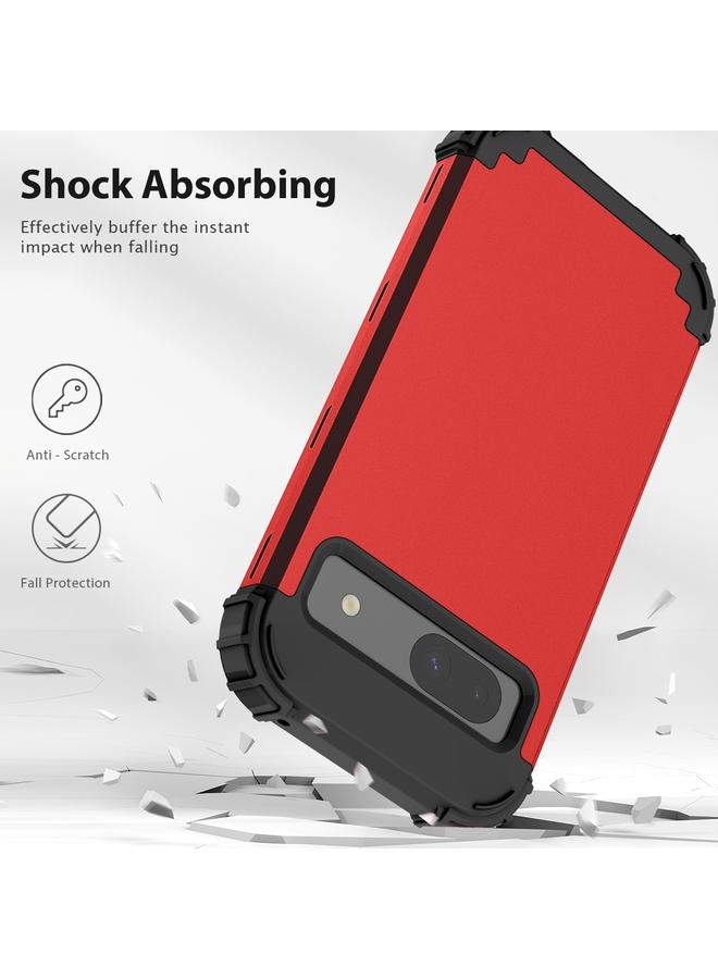 Zaboon Case For Google Pixel 8a 3 in 1 Silicone Hybrid PC Shockproof Phone Case - Image 2