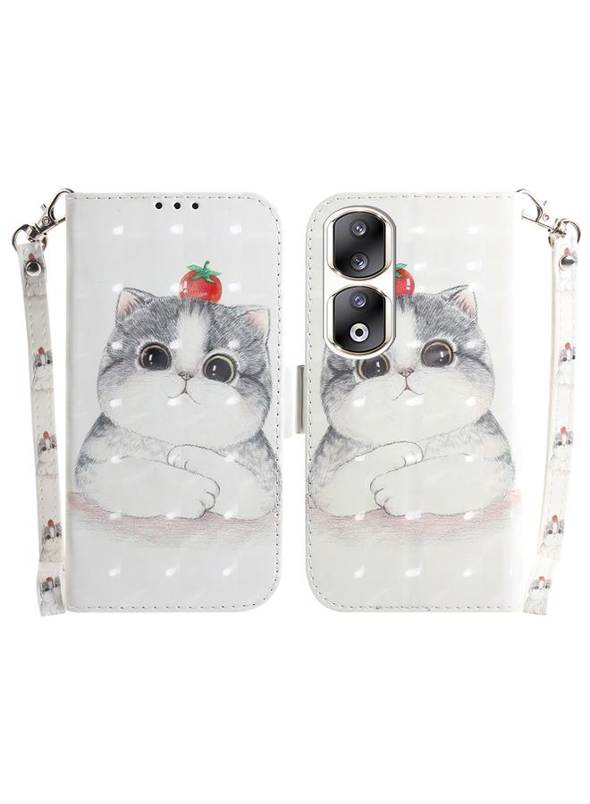 اس-توب جراب هاتف Honor 90 Pro ثلاثي الأبعاد ملون من الجلد قابل للطي أفقيًا - Image 1