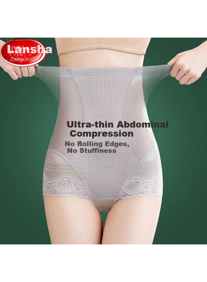 LANG SHA Langsha High-waisted Shaping Panties For Women Lace Strong Shaping Tummy Control Valentine's Day Waist Slimming Thin Belly Pants - Image 1