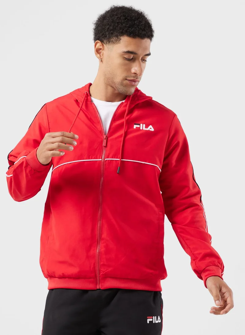 FILA Zaphy Logo Hoodie Tracksuit Sand pants