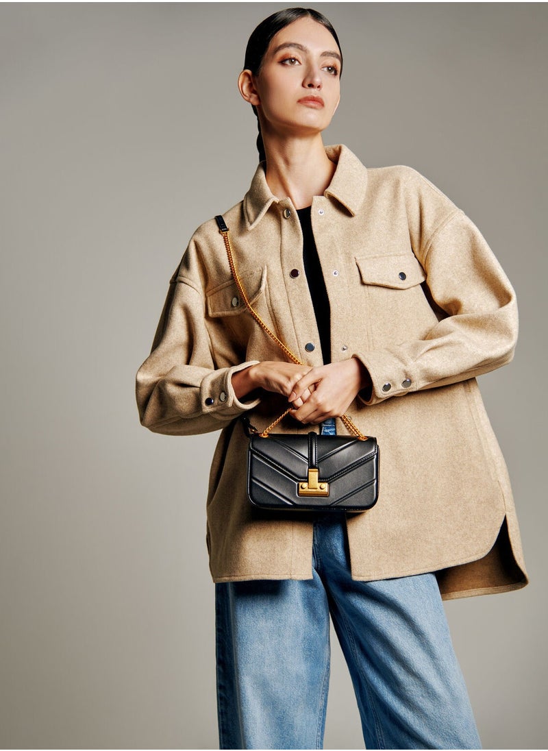Pedro - Studio Francoise Leather Crossbody Shoulder Bag - Image 1