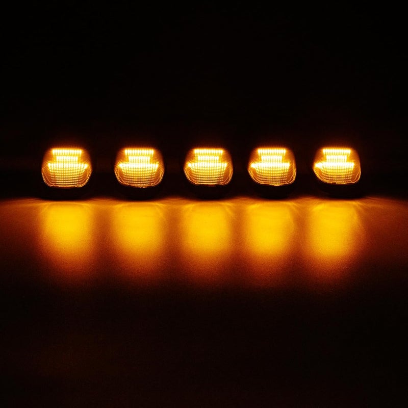 SHINEFIT 5PCS LED Cab Clearance Lights for Ram 2500 3500 4500 5500 (2019-2024) - Smoked Top Cab Roof Lights - Image 2
