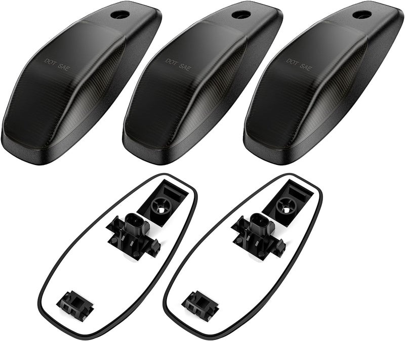 SHINEFIT 5PCS LED Cab Clearance Lights for Ram 2500 3500 4500 5500 (2019-2024) - Smoked Top Cab Roof Lights - Image 3