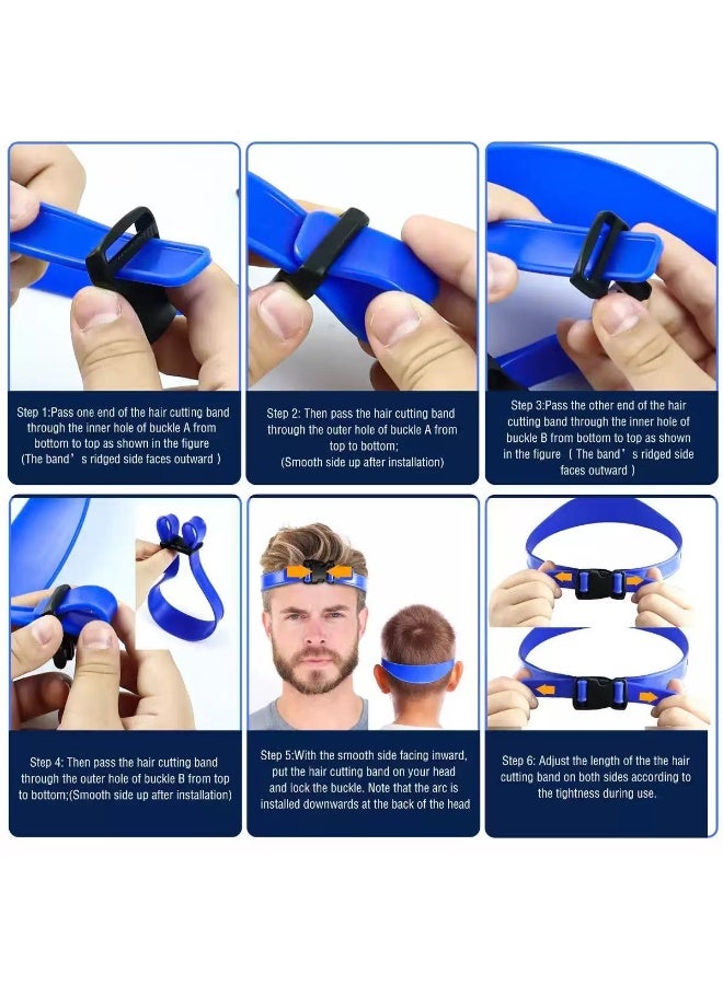 شريط قص الشعر من السيليكون من الجيل الثاني - دليل قص الشعر القابل للتعديل بنفسك ونموذج حلاقة خط العنق للرجال والأطفال واستخدام الحلاق المنزلي - Image 4