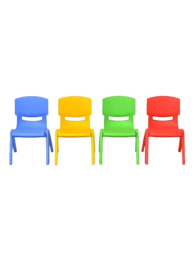 Colorful, innovatively designed, comfortable and lightweight 4-piece children's study chair set, large, 30*36*60 cm - Image 3