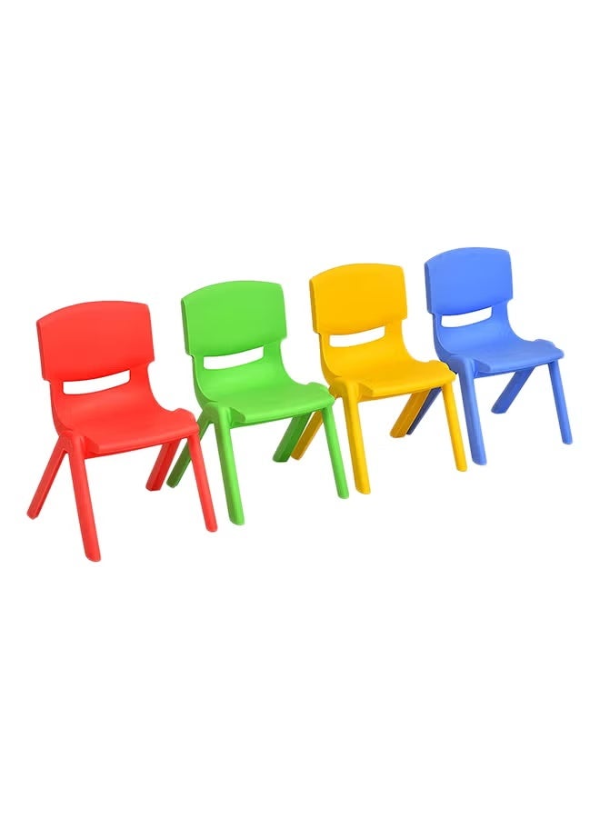 Colorful, innovatively designed, comfortable and lightweight 4-piece children's study chair set, large, 30*36*60 cm - Image 2