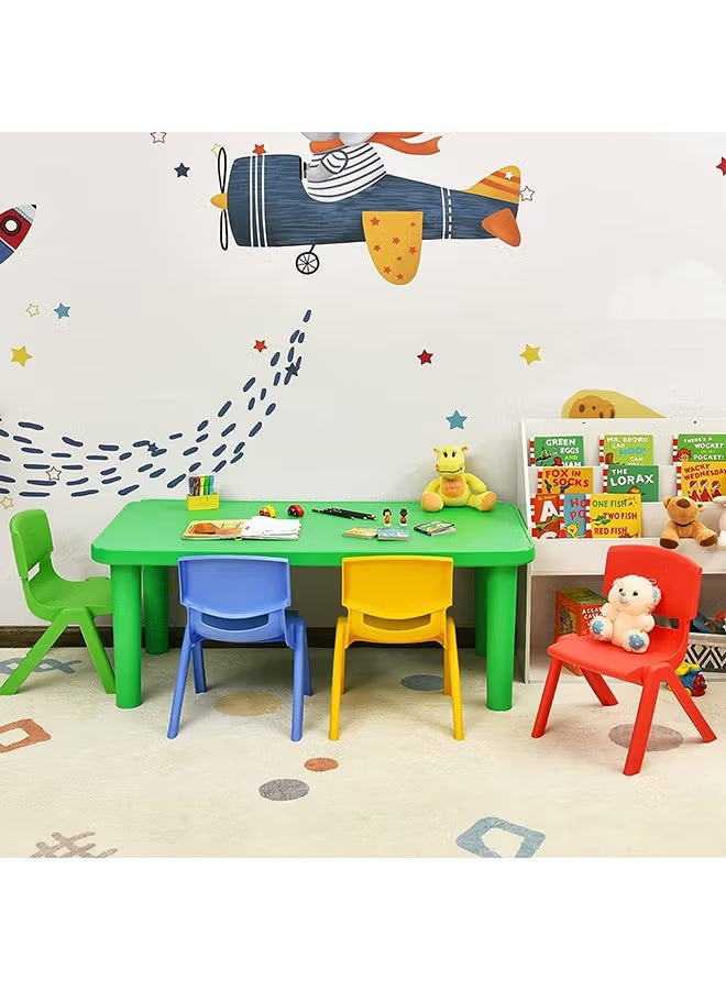 Colorful, innovatively designed, comfortable and lightweight 4-piece children's study chair set, large, 30*36*60 cm - Image 5