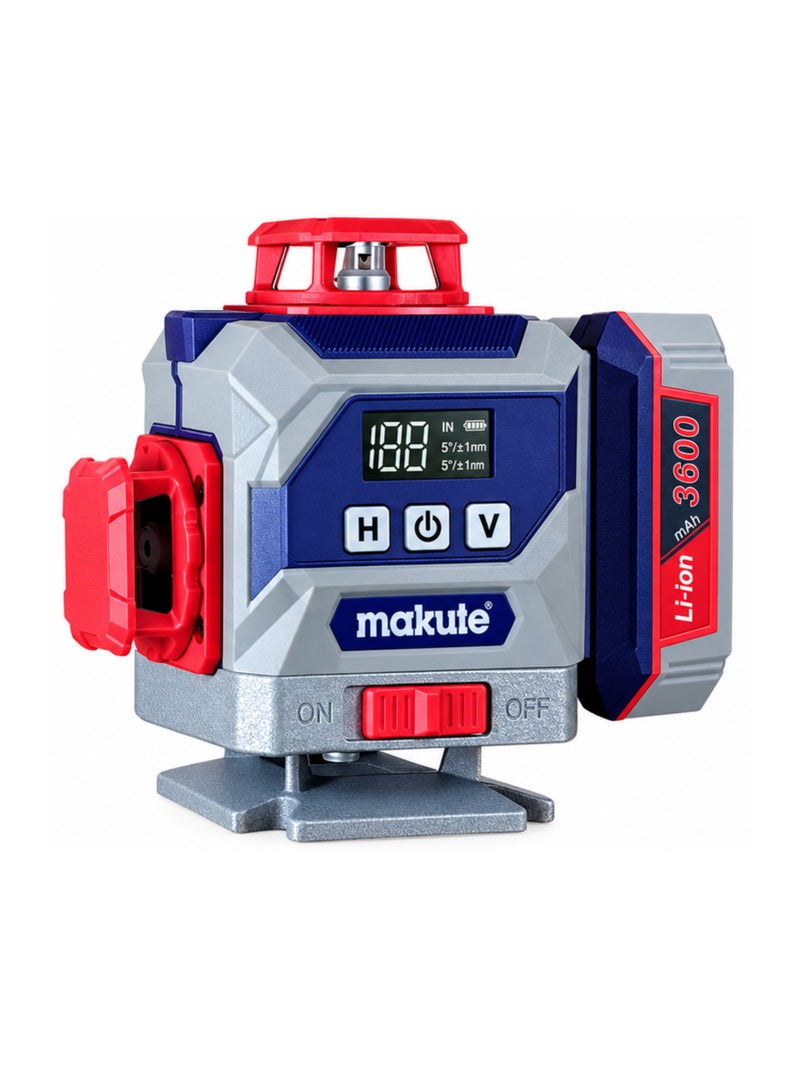 Makute CLL112-16J Green Laser Level 4 Vertical 1 Horizontal Lines + Red Beam 515nm Automatic Self-Leveling ±1mm/10m IP54 - Image 3