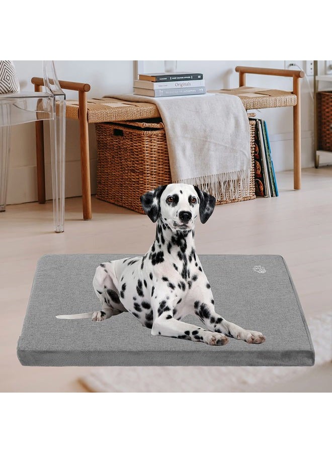EMPSIGN Stylish Dog Bed Mat Dog Crate Pad Mattress Reversible (Cool & Warm), Water Proof Linings, Removable Machine Washable Cover, Firm Support Small to XX Large Dogs, Grey,XL(41''''*28''''*3'''')  - Image 5