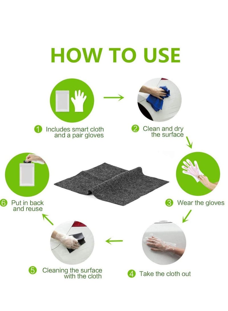 Car Scratch Remover, Remover Cloth, Repair, Repair Polishing Surface Slight for Care Beauty, 2pcs - Image 5