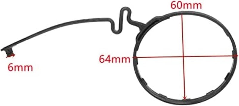 QASULER Fuel Tank Cap Retainer Strap - Image 2