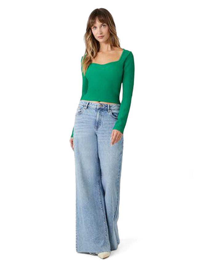 FOREVER 21 Sweetheart Cropped Sweater - Image 5