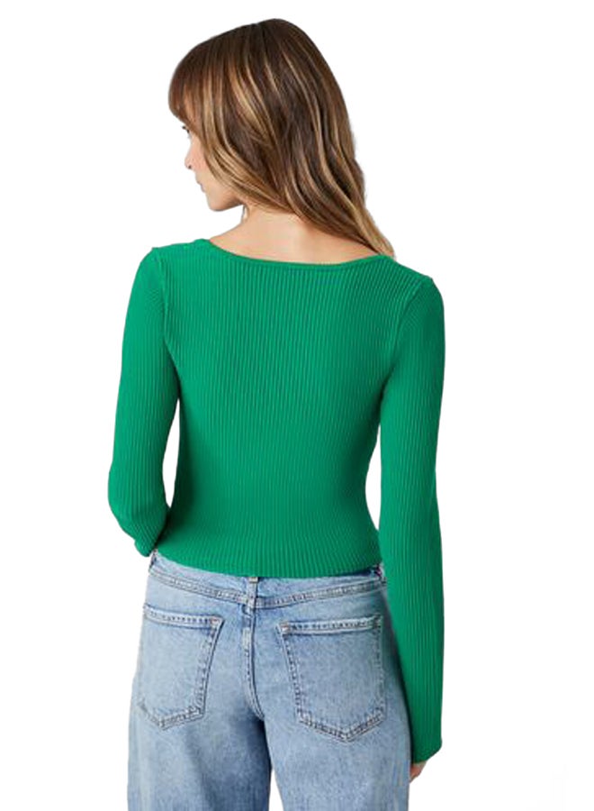 FOREVER 21 Sweetheart Cropped Sweater - Image 4