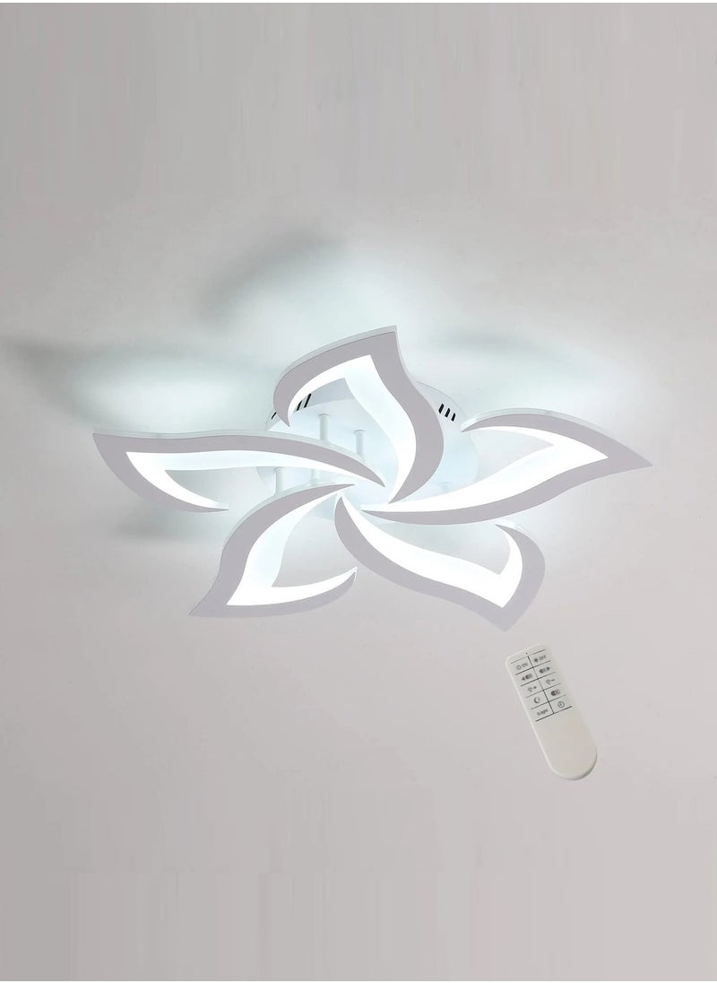 Goeco - White LED Ceiling Light/Dimmable with Remote Control/5 Lights - Image 1