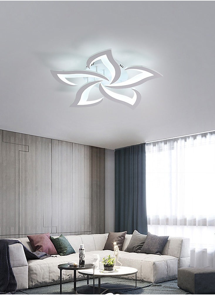 Goeco - White LED Ceiling Light/Dimmable with Remote Control/5 Lights - Image 1