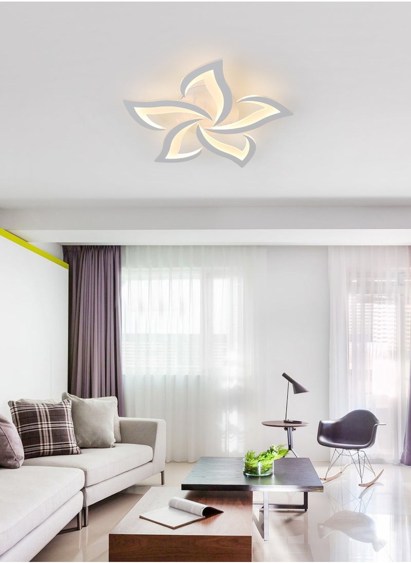 Goeco - White LED Ceiling Light/Dimmable with Remote Control/5 Lights - Image 1