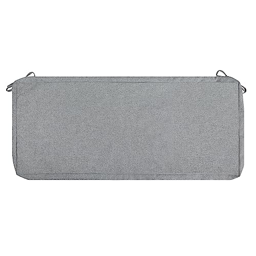 FUNHOME Outdoor Bench Cushion Covers,45" x 18" x 3", No Insert! Patio Cushion Covers Replacement for Outdoor Furniture,Water Resistant Patio Loveseat Cushion Covers 1 Pack, Light Grey (Covers ONLY) - Image 1