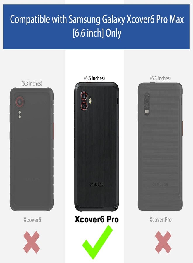 Ailiber Case for Samsung Galaxy Xcover 6 Pro, Samsung Xcover 6 Pro Phone Case Holster with Screen Protector, Swivel Belt Clip Kickstand Holder, Slim Shockproof Shell Phone Cover for X cover6 Pro-Black - Image 2