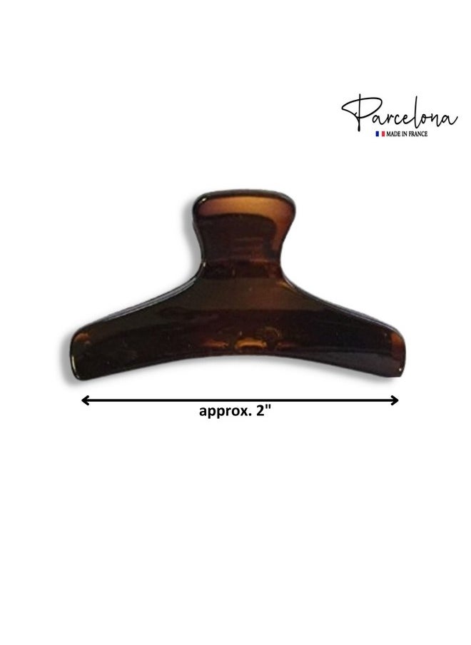 French Salon Style Flat Set Of 2 Small Tortoise Shell Brown And Black Narrow Jaw Hair Claw Clip Clutcher Clamp - pzsku/Z87AC9A2D8F0E557D547CZ/45/_/1696664487/801bcbc3-784d-4cd5-9508-f2a88c366cb9