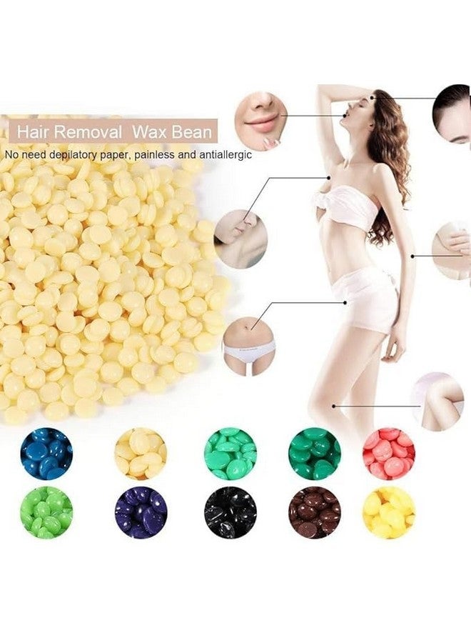 SKINPLUS Hard Beans Wax For Womens Full Body Hair Removal Wax with wooden sticks(1 KG, MULTICOLOR) - Image 5