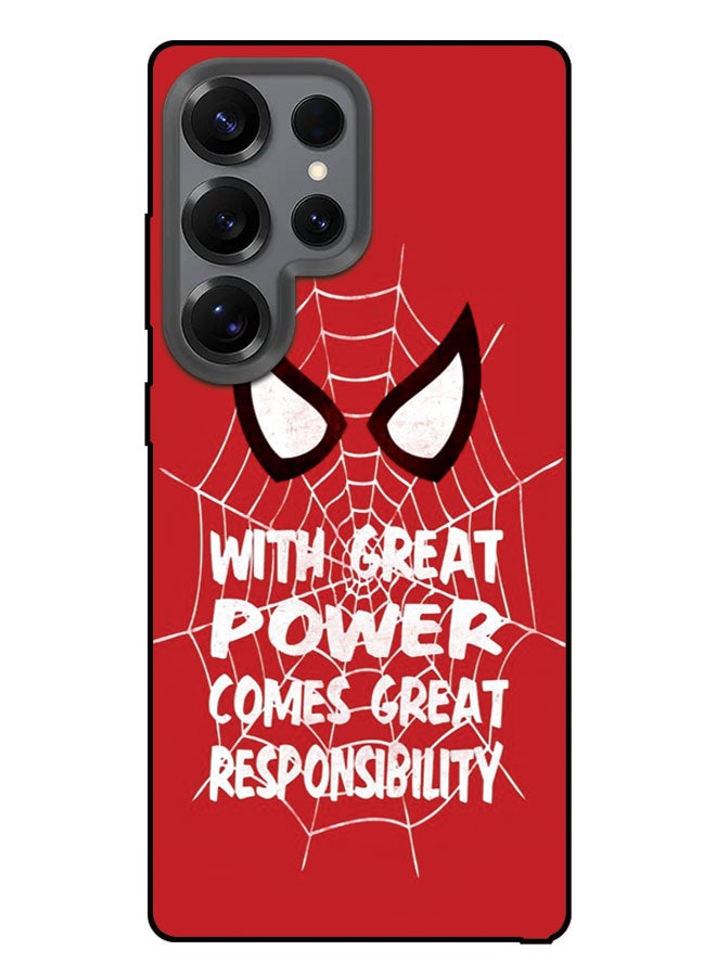 EYE CATCH Printed Protective Case Cover For Samsung Galaxy S25 Ultra-  With Great Power Comes Great Responsibility - Image 1