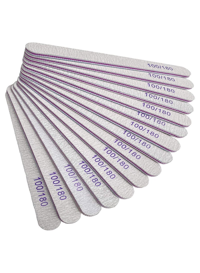 صالون سيستيم 20 قطعة من مبارد الأظافر الاحترافية على الوجهين - Image 2