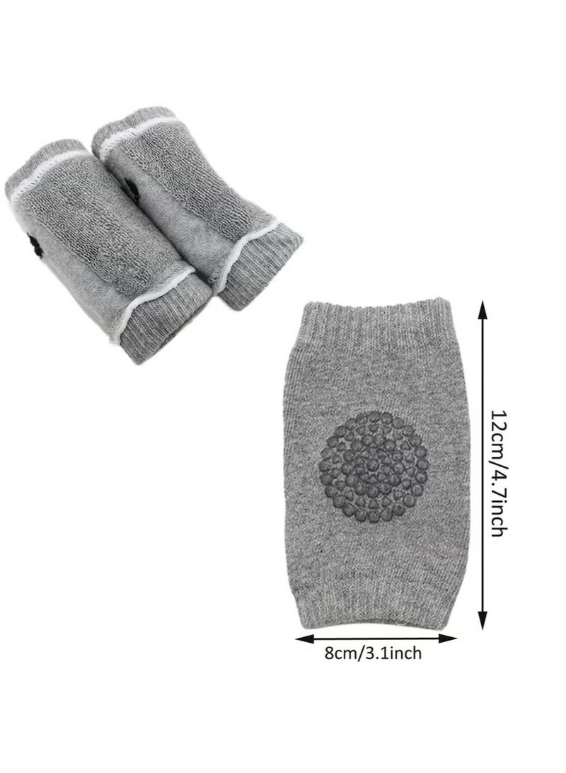 SILADEFU 5 Pairs Baby Crawling Anti Slip Knee Pads,Baby Knee Protectors Toddlers Leg Warmers - Image 4