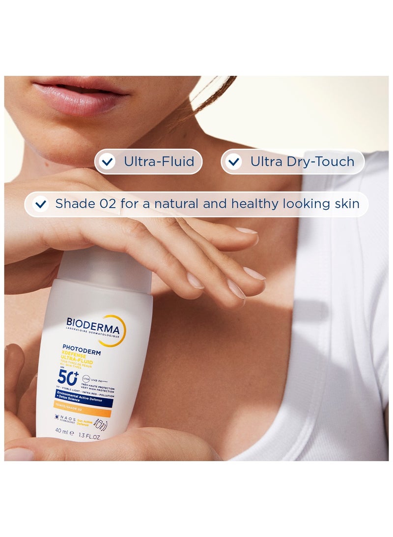 بيوديرما فوتوديرم إكس ديفينس سائل فائق SPF50+ T02 فاتح - Image 2