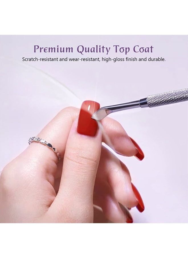 Saviland 100G Gel Top Coat - 3.5OZ Large Capacity No Wipe Top Gel Coat Clear Gel Nail Polish Soak Off U V LED Gel for Starters Professionals Home DIY Nail Salon Manicure  - Image 5
