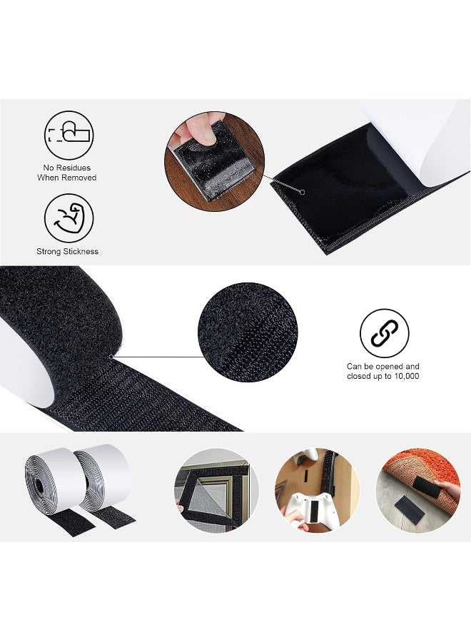 Poaker 2Inch Black Self-Adhesive Hook And Loop 2.5Mtr Length - Image 5