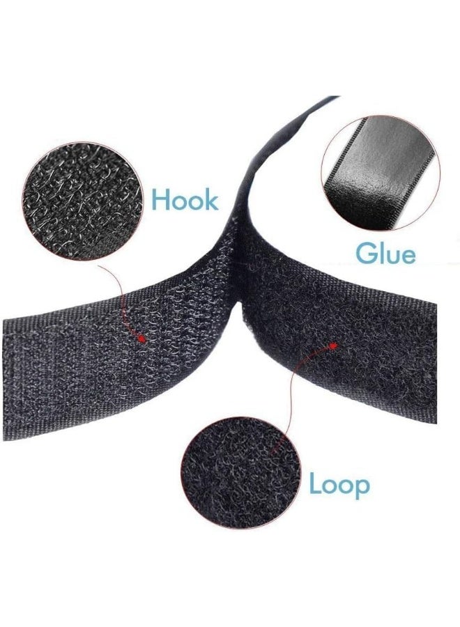 Poaker 2Inch Black Self-Adhesive Hook And Loop 2.5Mtr Length - Image 3