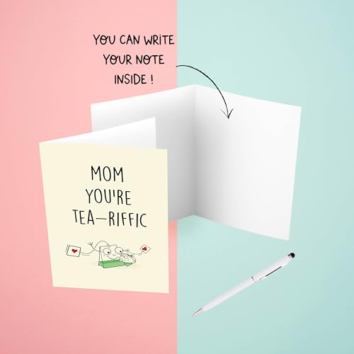 Cheerin Greeting Card with Envelope - Sweetest Day Card for Her - Romantic Birthday Card - Appreciation Card for Mom, Grandmas - Image 2