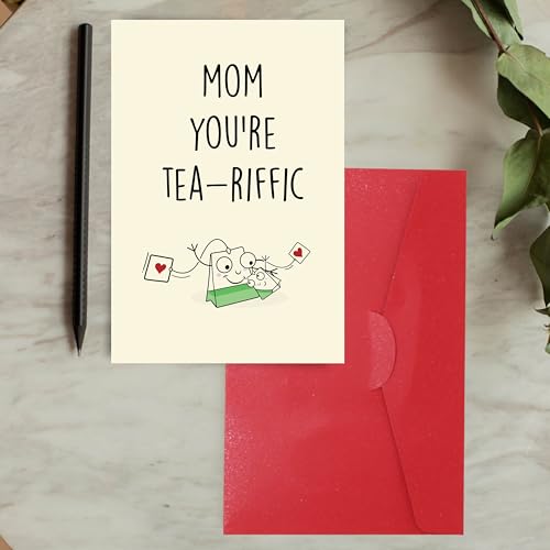 Cheerin Greeting Card with Envelope - Sweetest Day Card for Her - Romantic Birthday Card - Appreciation Card for Mom, Grandmas - Image 4