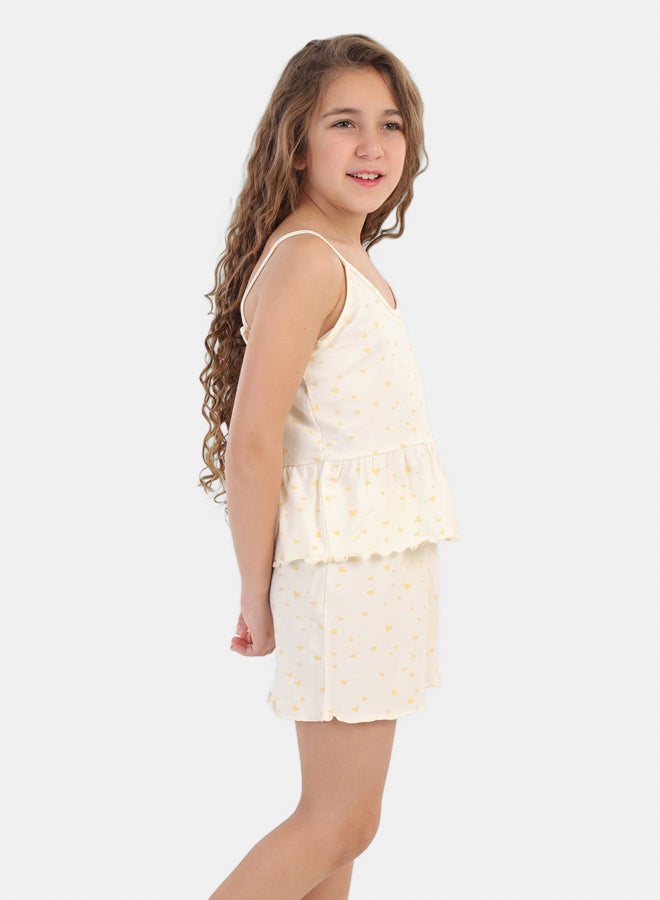 كارينا طقم بيجامة جرلي بحواف مكشكشة - Image 4