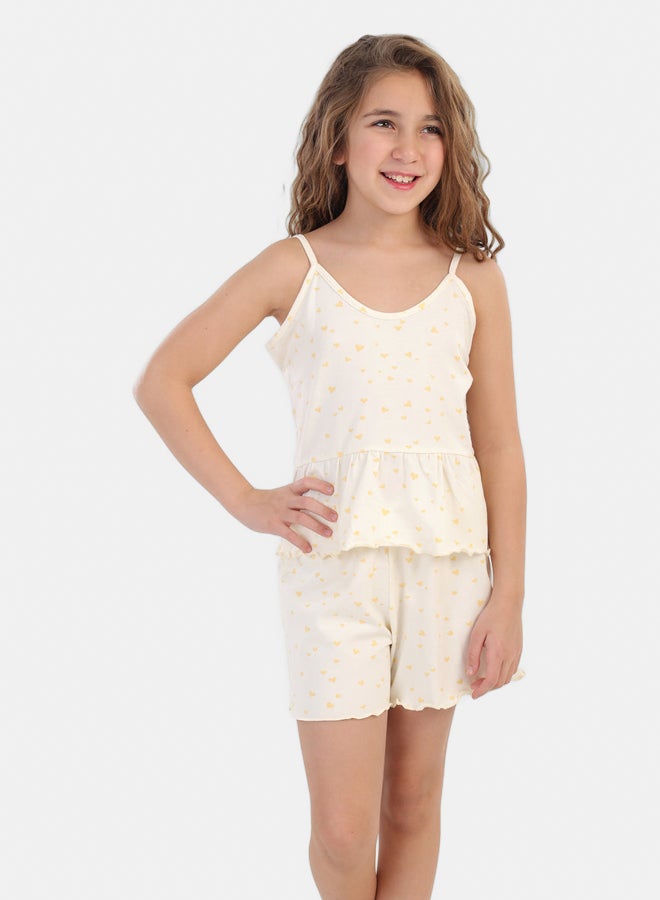 كارينا طقم بيجامة جرلي بحواف مكشكشة - Image 5