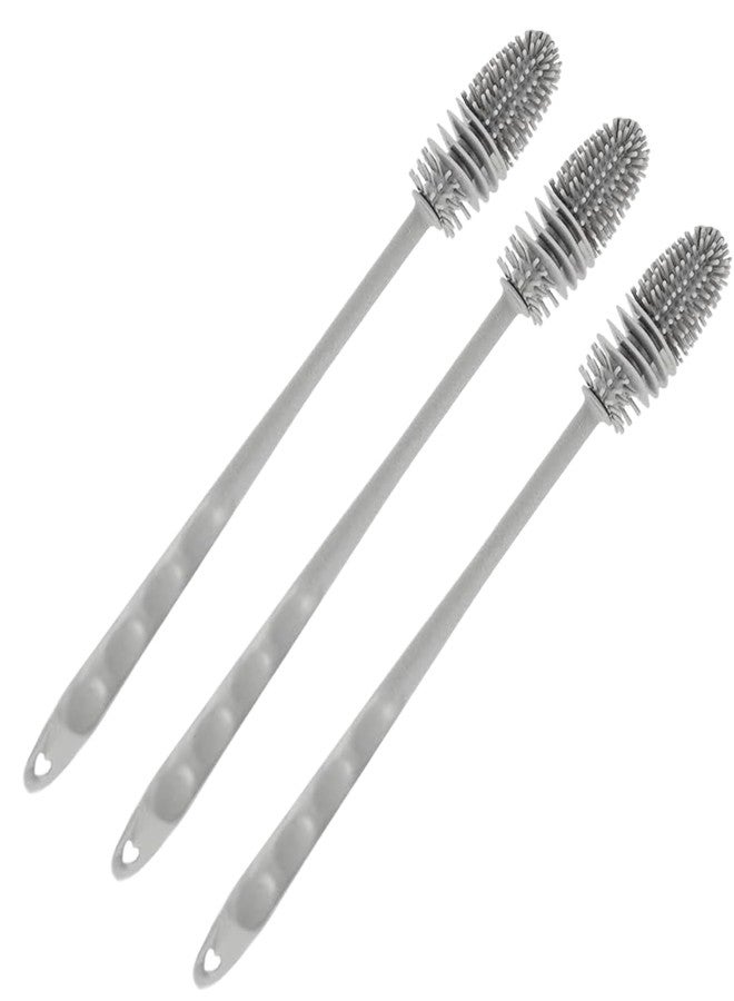 Homecure Food-Grade Silicone Bottle Brush for Cleaning | Flexible, Durable & Hygienic Odour Resistant | Reusable & Eco-Friendly Bottle Cleaner, Baby Bottles & Jars | (3) - Image 1