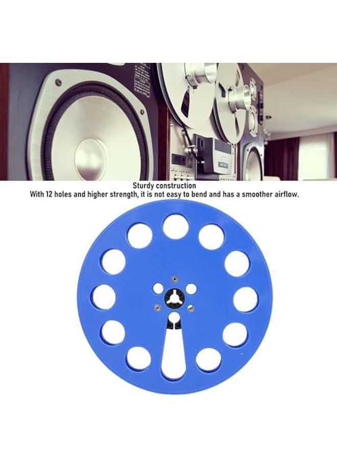 Asixxsix Blue 1 4 Inch 7 Inch Empty Takeup Reel 12 Holes Plastic Tape Reel for ReVox Tape Player Opening Machine Part - Image 3