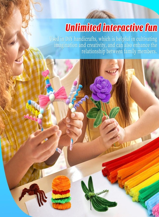 Iuuidu 200PCS Pipe Cleaners, 20 Color Pipe Cleaners Chenille Stem, Fuzzy Sticks Pipe Cleaner Craft Supplies for DIY Arts Crafts Project Assorted Colors - Image 5