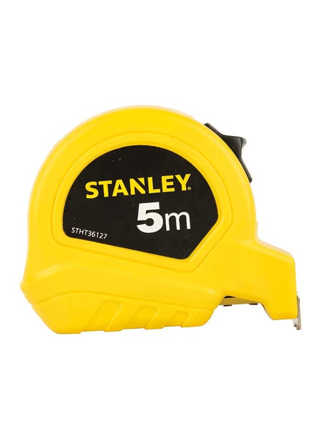 Stanley STHT36127-812 Measuring Tape 5m x 19mm – Yellow/Black, Tylon Coated Blade, Dual Scale (Metric & Imperial), Rubber Shock-Resistant Case - Image 3