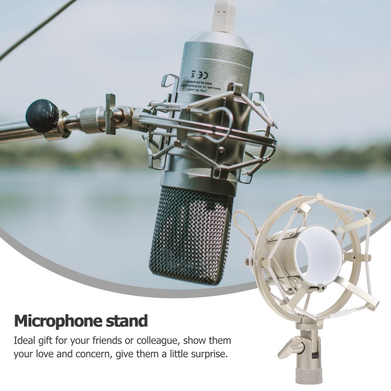 1Pc Universal Desktop Microphone Stand Adjustable Mic Holder Audio Accessory - Image 5
