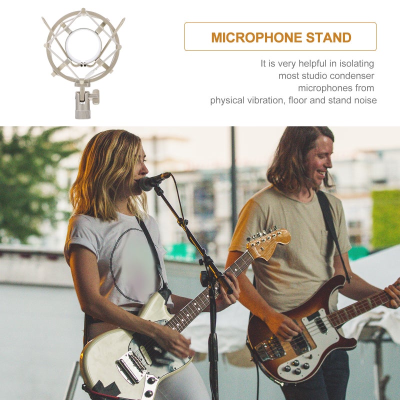 1Pc Universal Desktop Microphone Stand Adjustable Mic Holder Audio Accessory - Image 4