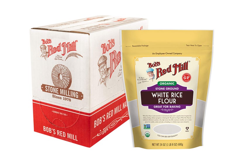 Bob's Red Mill Bobs Red Mill Organic White Rice Flour 24oz Pack of 4 Non GMO Vegan Kosher