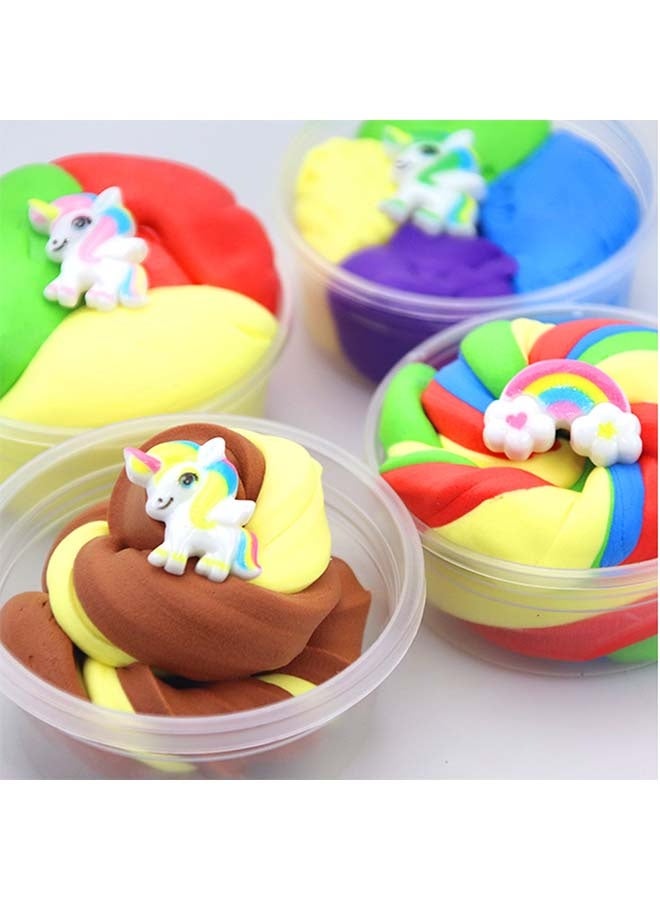 بيوينتي مجموعة سلايم المجرة للأطفال - مجموعة سلايم معطرة جاهزة مع قوالب المجرة، وسحر وحيد القرن، وزخارف - ألعاب سلايم ناعمة ومرنة للعب الحسي وهدايا الحفلات - Image 2