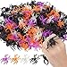 Equsion 248 Pcs Halloween Spider Rings Bulk for Party Favors Glow in the Dark Plastic Spider Rings for Cupcake Topper Halloween Trick or Treat Party Favors Prank Gifts - Image 3