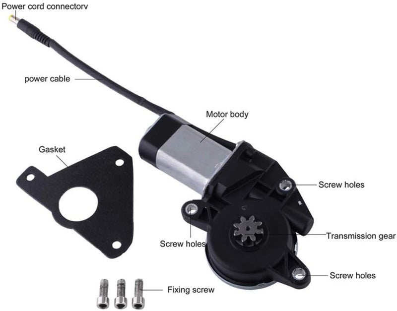 SPELAB Electric Exhaust Valve Motor,Replacement Control Motor Electric Exhaust Controlled Valve Universal Exhaust Car Modification Accessories - Image 3